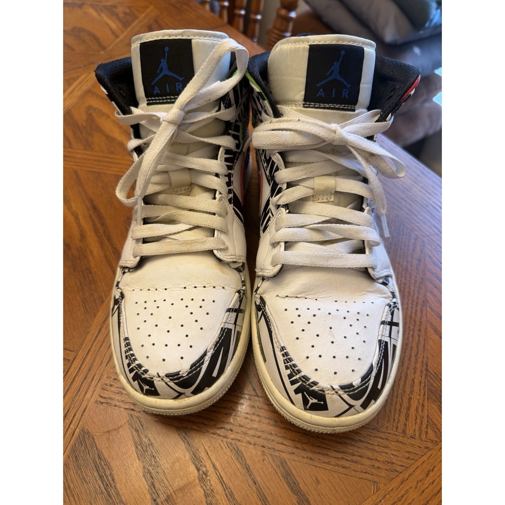 Jordan Mid 1 All Over Logos (554724-119) Men's 8